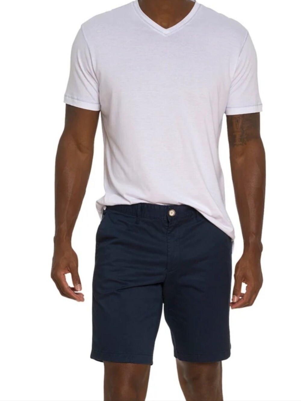 Robert Graham Lonestar Shorts 48 Navy Chino Flat Front Summer Casual Golf NWT